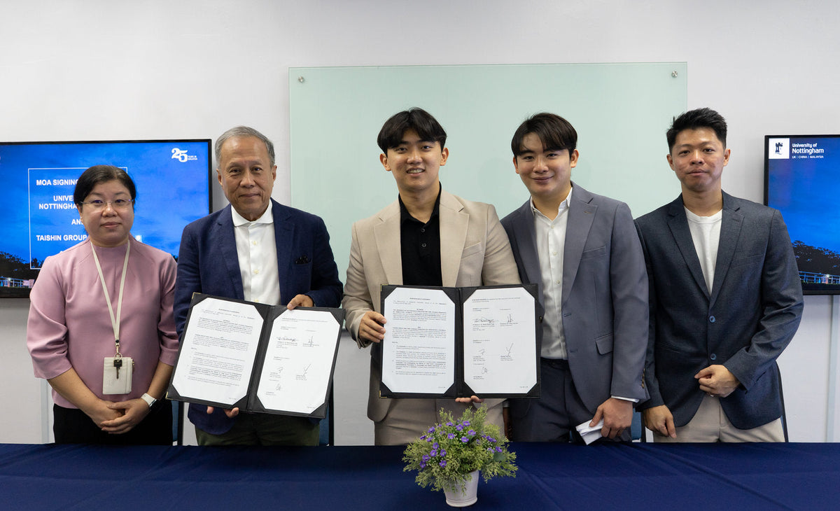 Taishin Group and University of Nottingham Malaysia MOA signing ceremony for the DietGrain clinical study